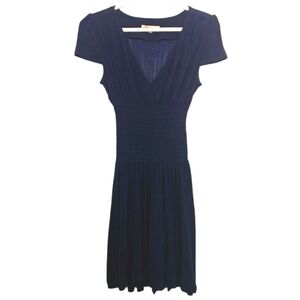 Maje Navy Ruched Waist Mini Dress size 2